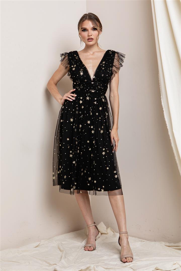 Vestido Corto Stars negro