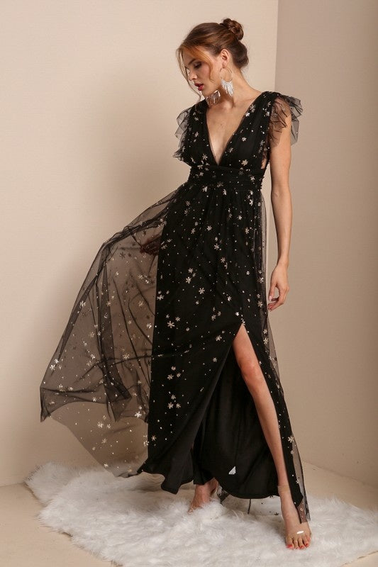 Vestido Corto Stars negro