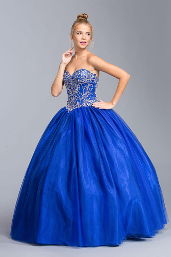 Vestido de Quinceaños Strapless